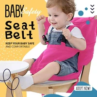 portable baby seat kids chair travel foldable washable infant baby lunch dinning cover seat saftety belt feeding high chair