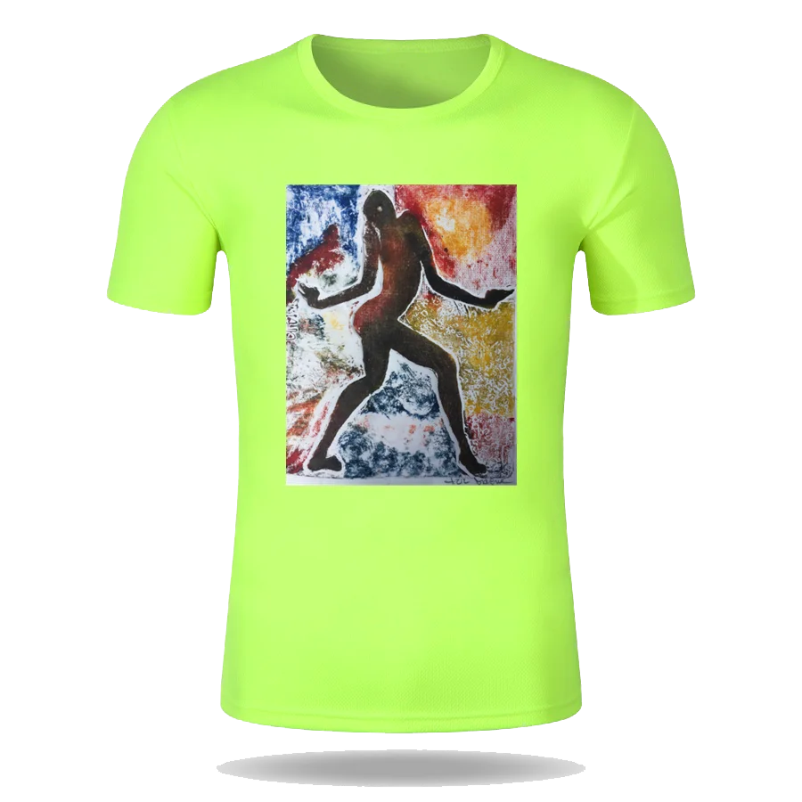 

Забавная быстросохнущая футболка унисекс с круглым вырезом, для бега