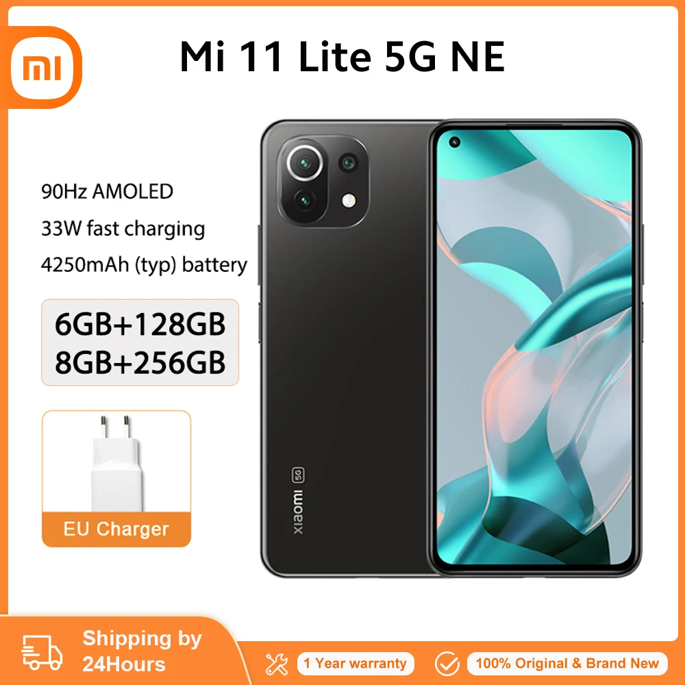 Global Version Xiaomi 11 Lite 5G NE Smartphone 128GB/256GB Snapdragon 778G 6.55'' AMOLED Octa Core 90Hz 64MP 33W Fast Charge
Global Version Xiaomi 11 Lite 5G NE Smartphone 128GB/256GB Snapdragon 778G 6.55'' AMOLED Octa Core 90Hz 64MP 33W Fast Charge