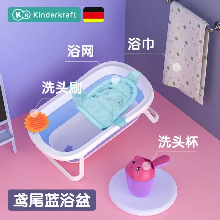 Koop Opvouwbare Baby Bad Netto Draagbare Pasgeboren Baby Sitz Bad Stoel Mat Vat Bad Accesory Baneras De S Baby Producten BK50YP