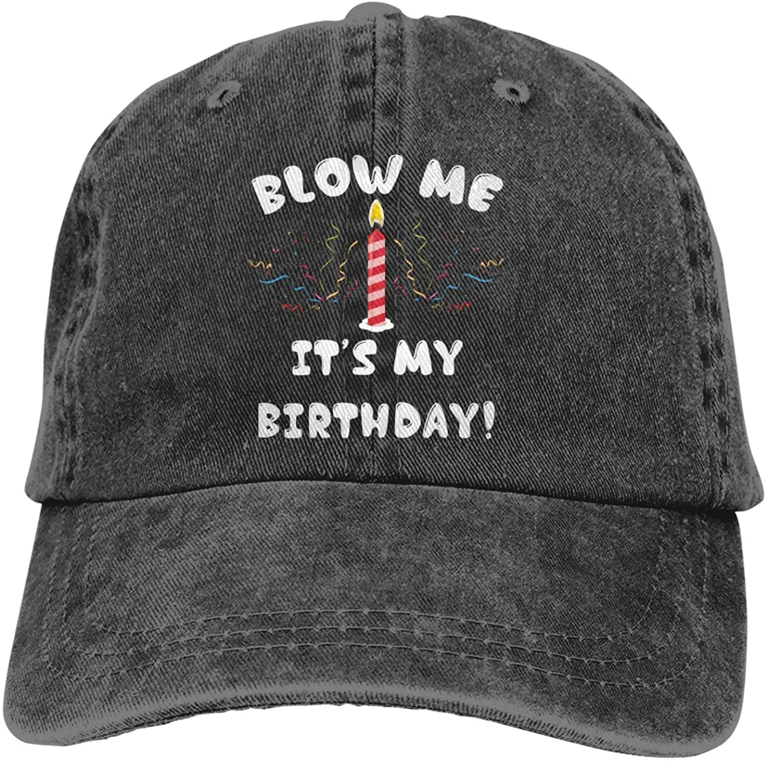 

Blow Me It's My Birthday Unisex Baseball Cowboy Hat Retro Sports Cowboy Hat Adjustable Adult Hat