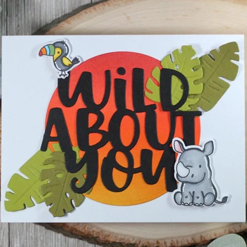 Трафареты с надписью Wild About You металлические Вырубные штампы для изготовления