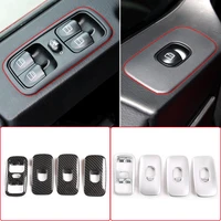 4pcs car window lift switch button control panel frame cover trim for mercedes benz g wagon g class w463 2007 10 car accessories