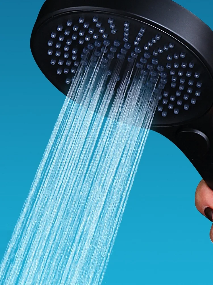 shower head with 12cm panel liquid silicone outlet hole high pressure water saving three speed adjustable bathroom accessories free global shipping