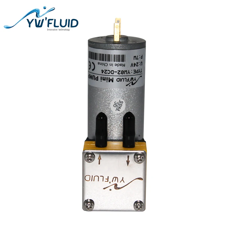 YWfluid хит продаж 12В/24В DC мотор мини мембранный насос используется для очистки воды