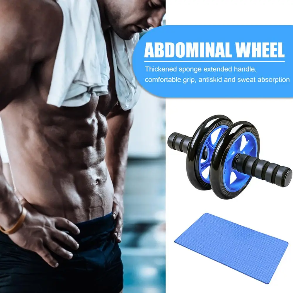 Двухколесный ролик Ab с ковриком на колени абдоминальное колесо для тренировок
