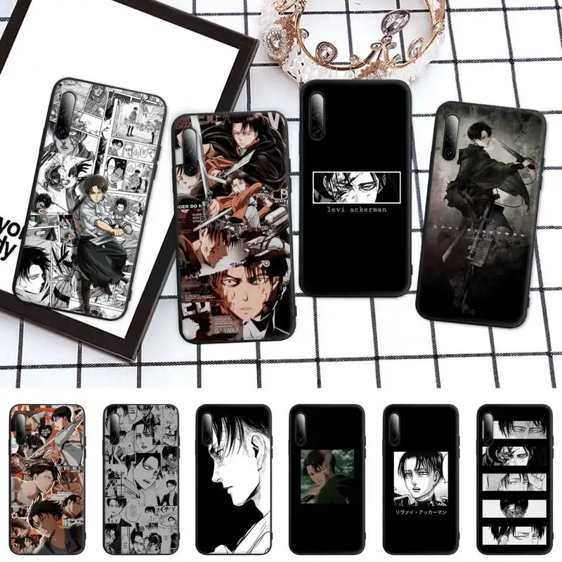 

Levi Attack On Titan Manga Anime Phone Case For Honor 7A Pro 7C 10i 8A 8X 8S 8 9 10 20 Lite Silicone Cover