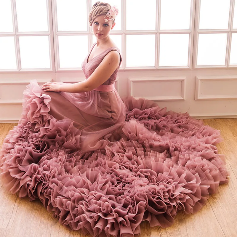 Платье на заказ плюс размер органза с кристаллами поясом морское V образный вырез