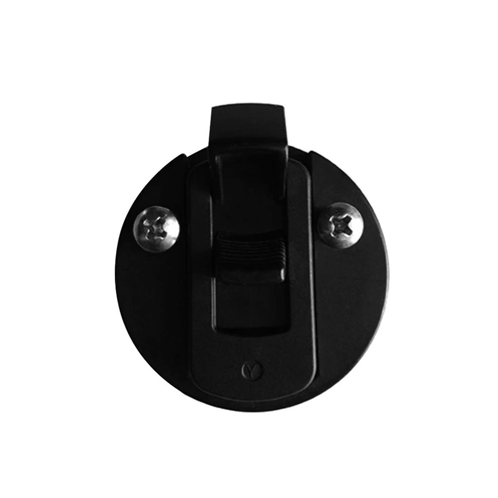 

Marine Boat 2 inch 50mm Round Flush Pull Ring Deck Hatch Latch Lift Handle, Nylon, Black