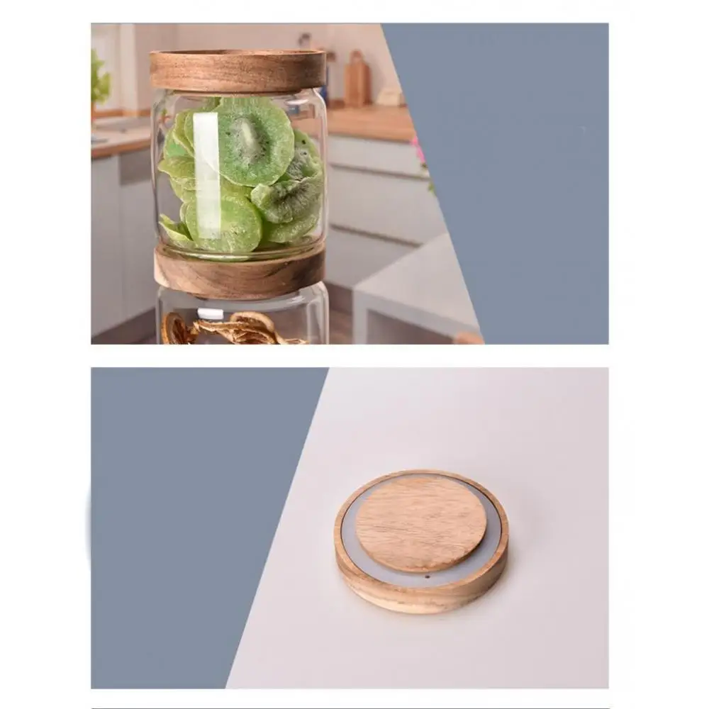 Стеклянная банка для хранения Прозрачная термостойкая стеклянная бутылка