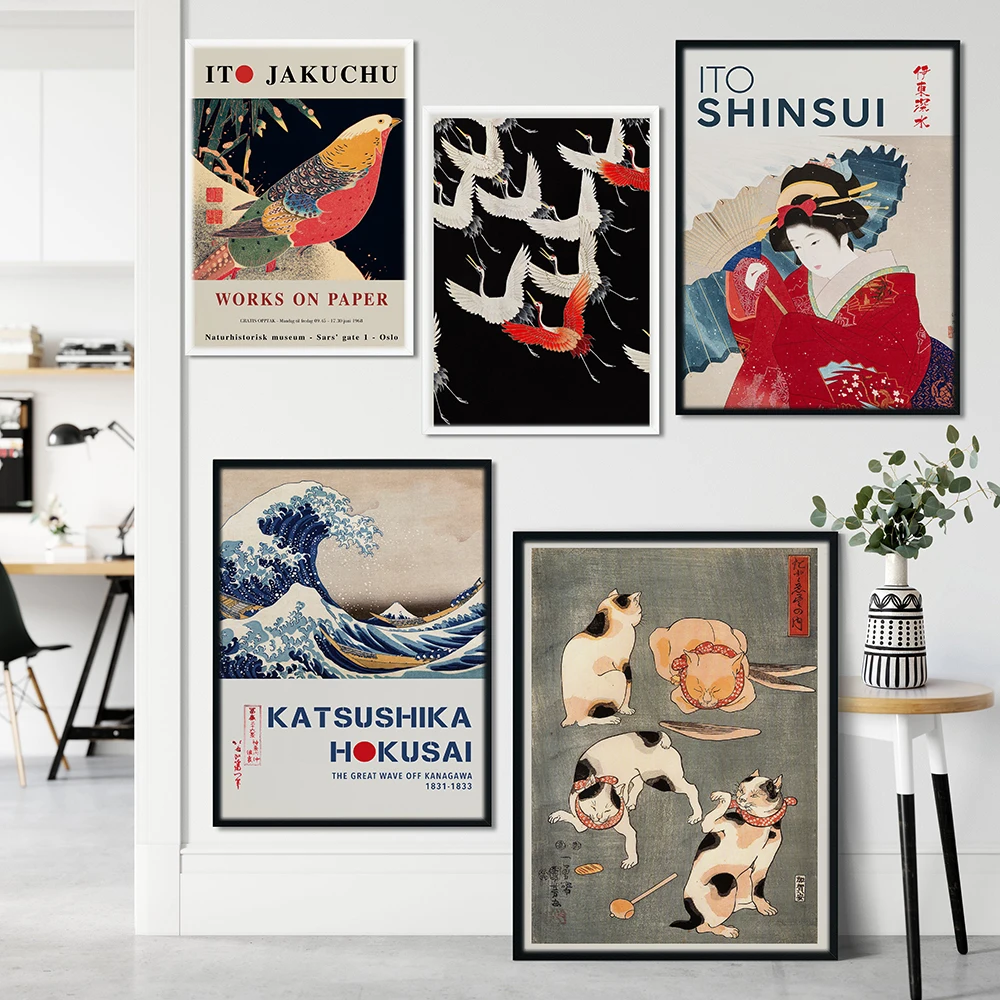 Японские художественные принты художественная роспись хукасай утагава