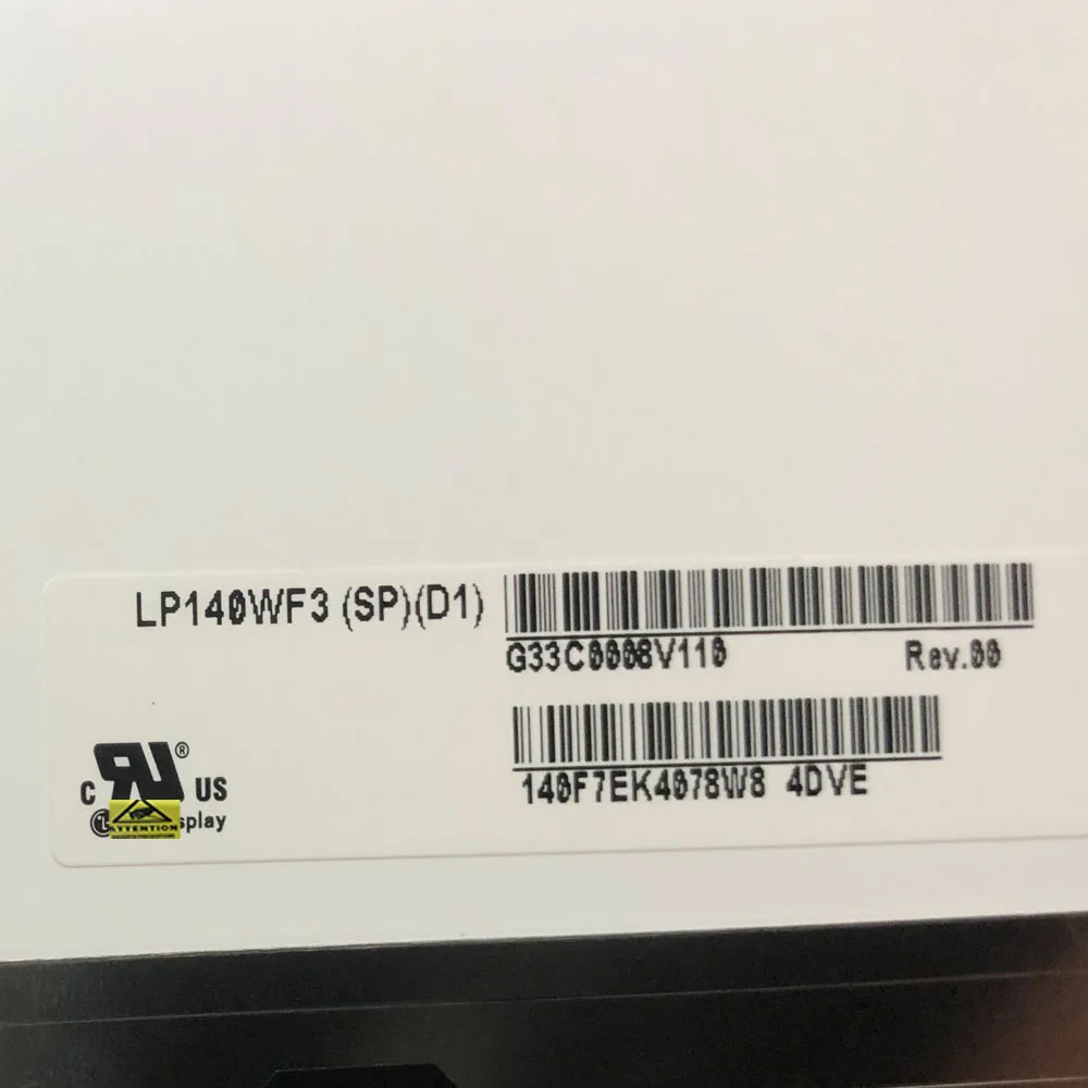 LP140WF3-SPD1 - ЖК-экран Slim размером 14.0 дюйма с IPS-матрицей FHD 1920X1080, 30-контактным интерфейсом EDP, яркостью 300 кд/м², NTSC 72% и частотой обновления 60 Гц.