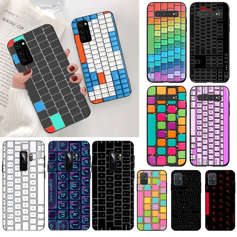 Модная клавиатура HPCHCJHM цветной черный мягкий резиновый чехол из ТПУ для телефона