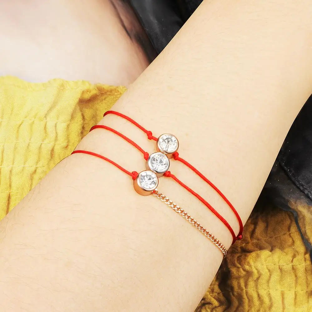 Подарок на день Святого Валентина ювелирное изделие тонкая красная нить веревка