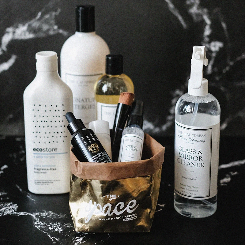 Ретро моющиеся крафт-бумага цветочный горшок ваза для хранения дома реквизит