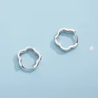 925 стерлингового серебра новые модные серьги-кольца цветок темперамент Тип мини для девочек Серьги Горячая продажа ювелирные изделия пирсинг уха Bijoux (украшения своими руками)