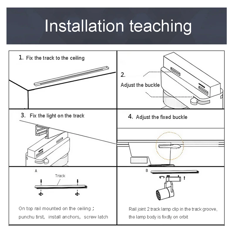 Трековый светильник осветительный прибор светодиодный для вечеринок рельсовый