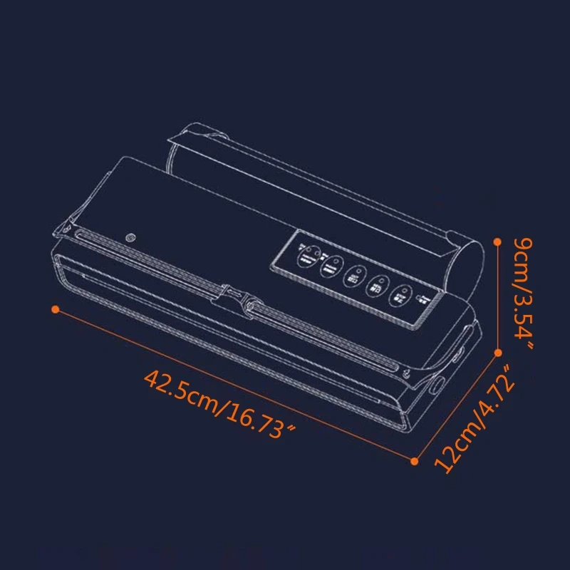 

US/UK/EU Plug Vacuum Sealing Packing Machine Food Preservation Capper Automatic Cutting Vacuum Sealer with Vacuum Packaging