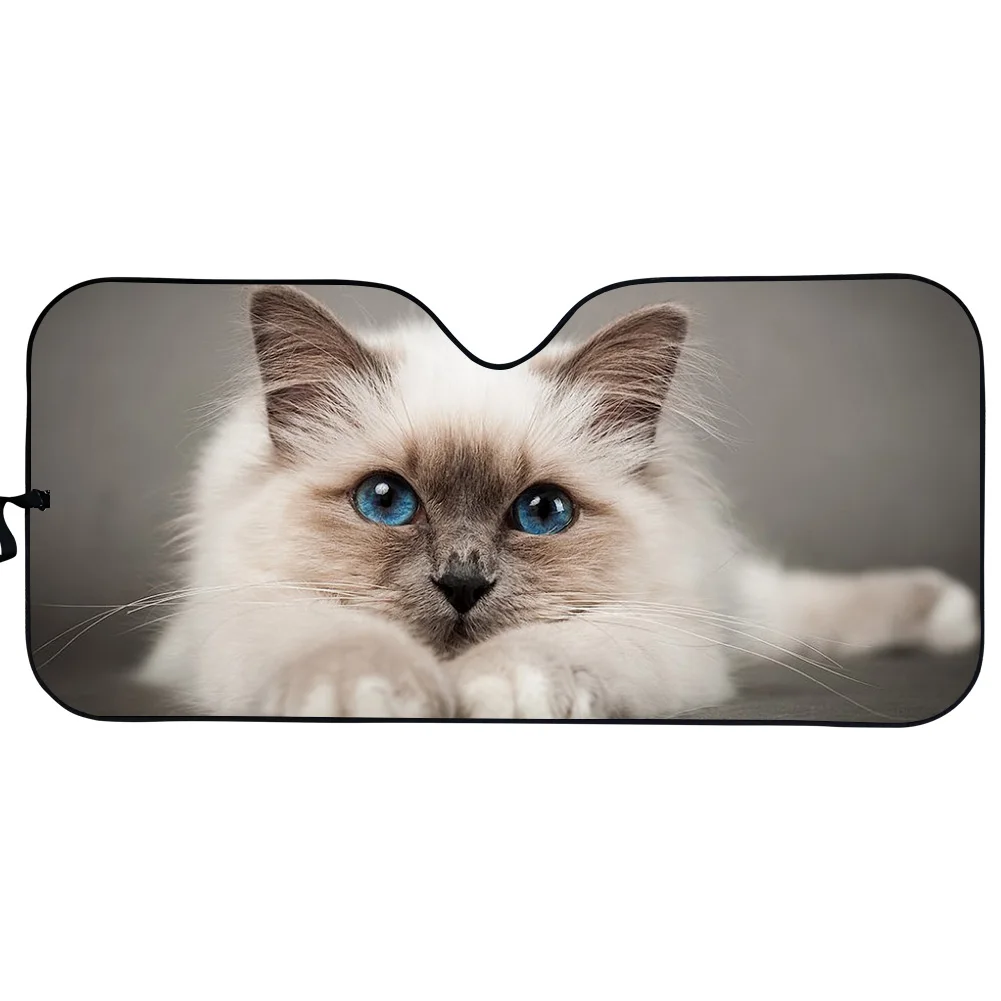 

PinUp Ангел Pet Cat Печать прочный автомобильный солнцезащитный козырек стильный солнцезащитный козырек для передних окон Универсальный теплоо...