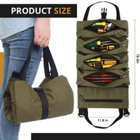 mintiml tool bag multi purpose tool roll bag wrench roll pouch hanging tool zipper carrier tote working tool bag dropshipping