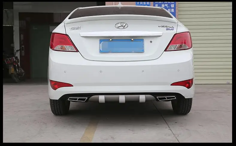 Для HYUNDAI Verna ABS задний бампер диффузор протектор для 2011-2016 accent Body kit передний Лопата