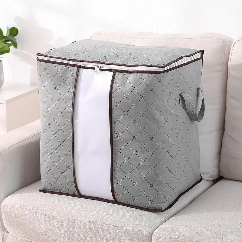 

Joybos Storage Organizing MoistureProof Dust-Proof Folders Quilt Large-Volume Move Bag Clothes Quilt Cosmetic Visible Bag JX82