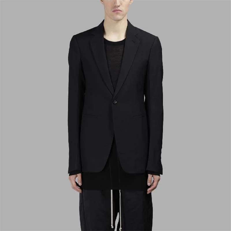 

Hot S-6XL Spring Men's New Fashion Personalized Large size customizatio Classic one-button slim suit