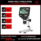 Цифровой микроскоп G1000 с камерой, электронный микроскоп, ЖК-дисплей 4,3 дюйма, 8 Мп, 1-1000X, лупа непрерывного усиления