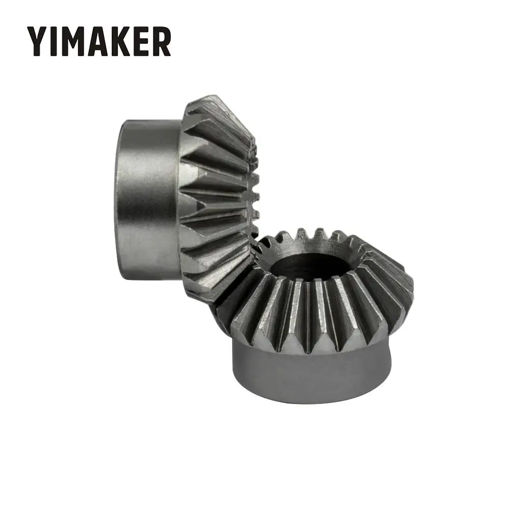 YIMAKER 2 шт. 8 мм 1:1 коническая шестерня 1 модуль 20 зубьев с внутренним отверстием 90