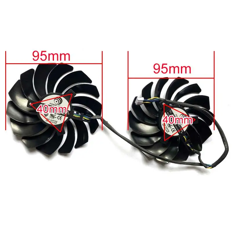 new 95mm pld10010s12hh 4pin gtx980 gpu fan for msi radeon r9 380 armor 2x gtx 1060 970 rx580 graphics video card cooling fans free global shipping
