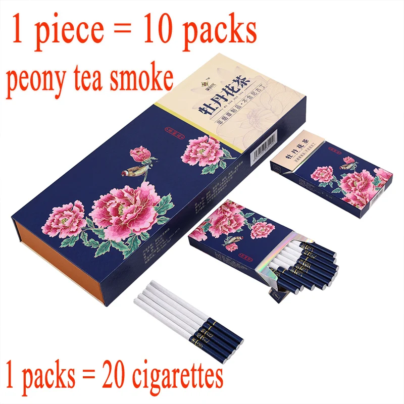 Peony scented tea Cigarette Tea Herbal Cigarettes Women Men Healthy smoking No Nicotine no Tobacco | Дом и сад