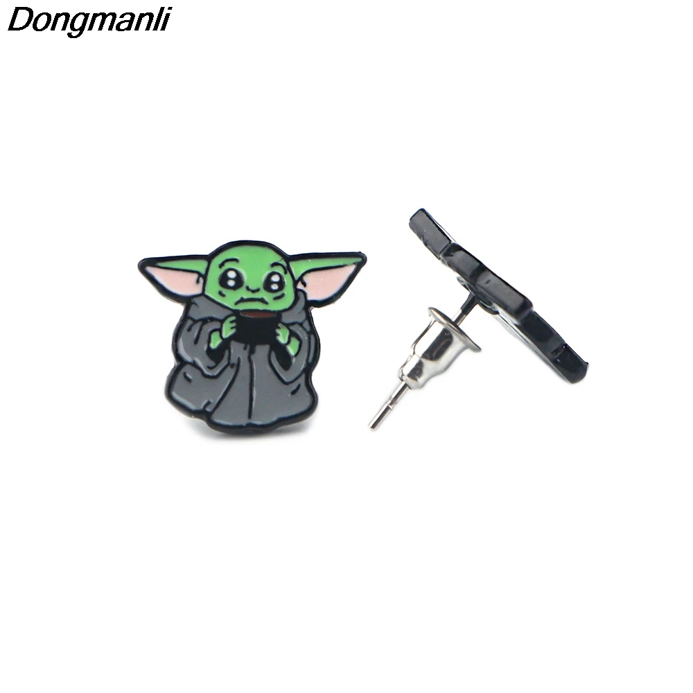 LT958 Disney Yoda Baby Mickey Stitch Cute Earrings For Womans Kids Party Fashion Jewelry Gifts Friends wholesale | Украшения и
