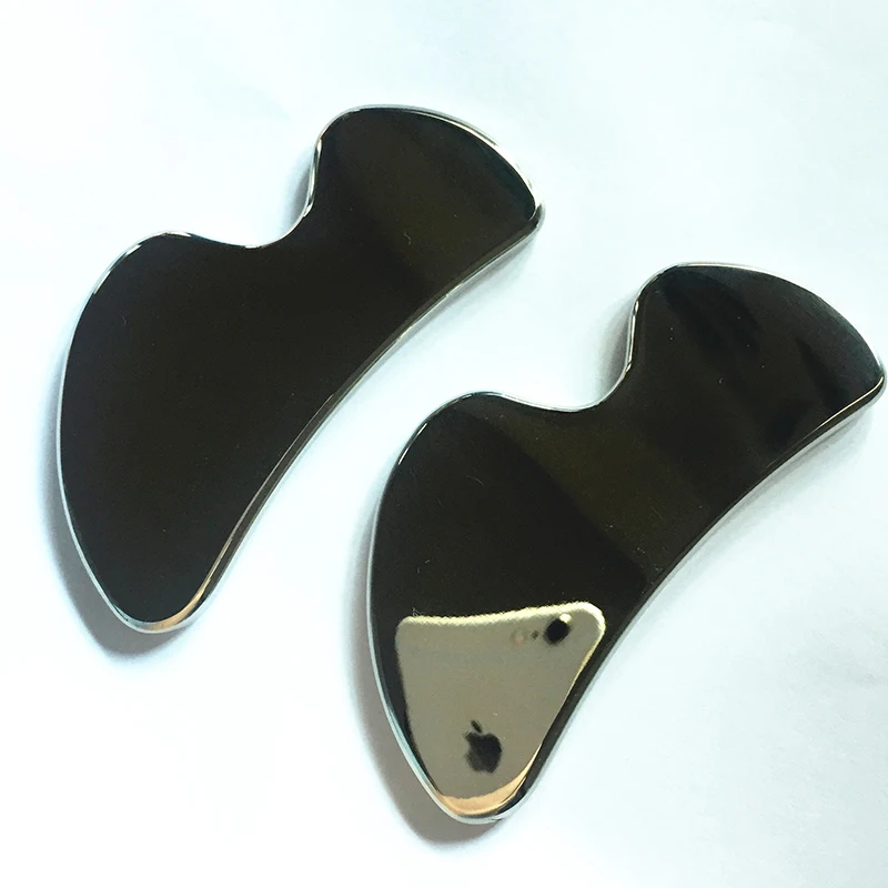 M Shape Stainless Steel Gua Sha Plate Meridian Dredge Face Body Back Neck Scraper Muscle Relax Metal Scraping Health Care | Красота и