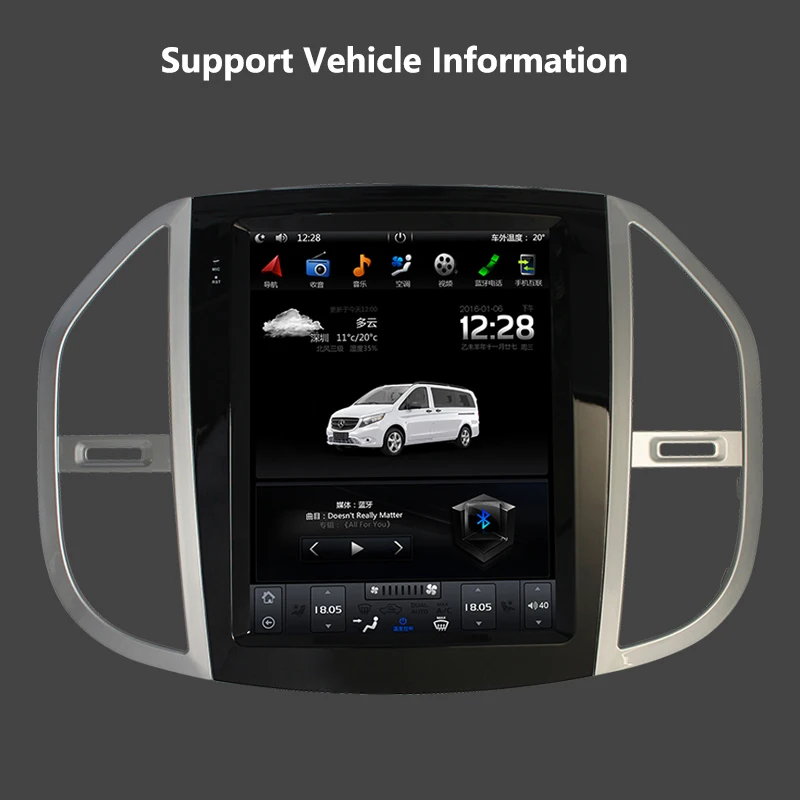 Автомобильный GPS-навигатор с экраном в стиле Tesla для Benz VITO/Metris 9 0 радио стерео