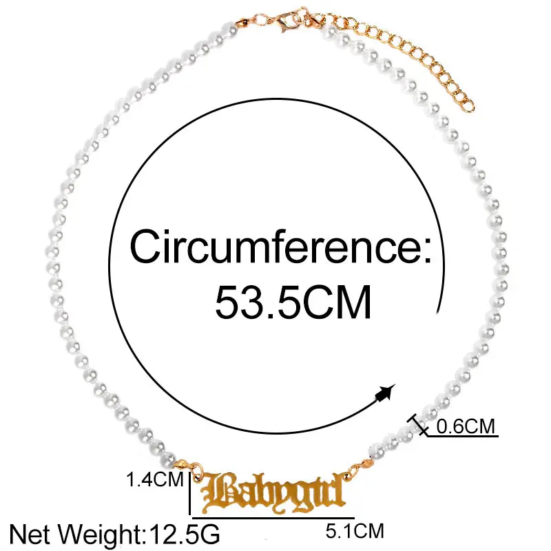 Элегантное жемчужное колье-чокер 6 мм для женщин золотистого цвета с