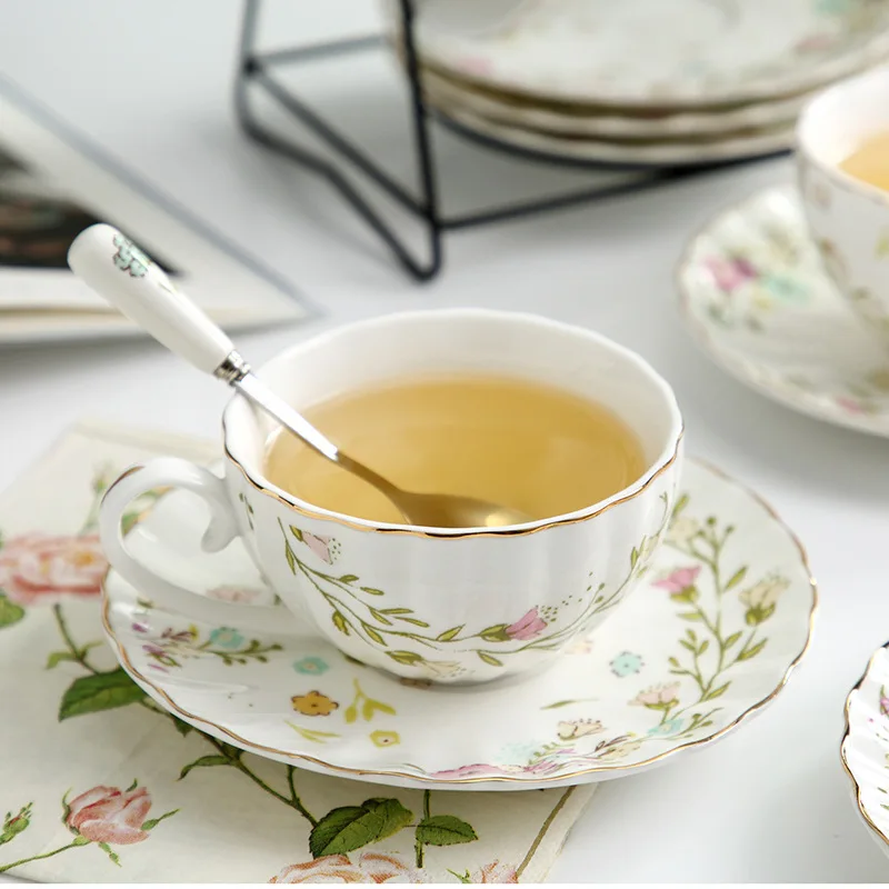 Веселая жаркая креативная фарфоровая чашка и блюдце керамика простые наборы