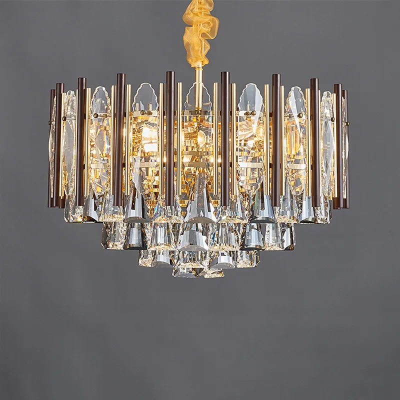 

Light Luxury Living Room Chandelier Atmosphere Creative Bedroom Home Modern Minimalist Crystal Chandelier Restaurant Lamp