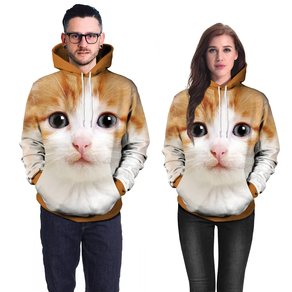 

FCCEXIO Cute Dog Hoodies Fashion Women Clothing Casual Tops Outdoor Long Sleeve Pullover Animal Print Women's Sweatshirt