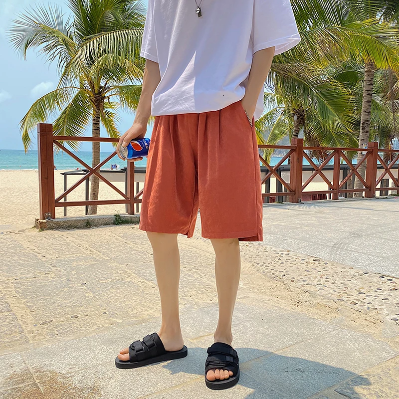 

Men's Solid Color Casual Pants Woman Harajuku Style Shorts 2021 Fashion Oversize Male Shorts Hip Hop Pants