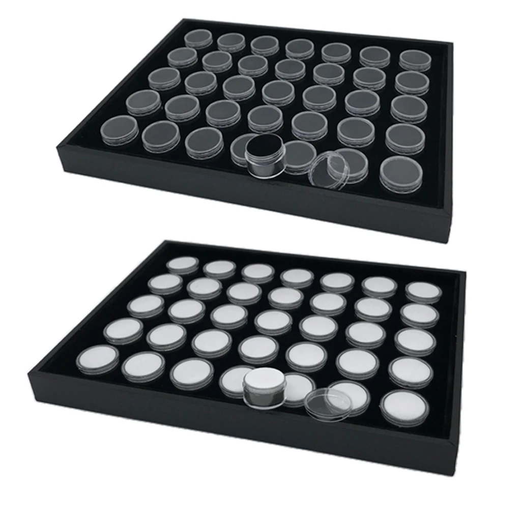 35 сетки драгоценные камни бусины держатель банки витрина Штабелируемый дисплей