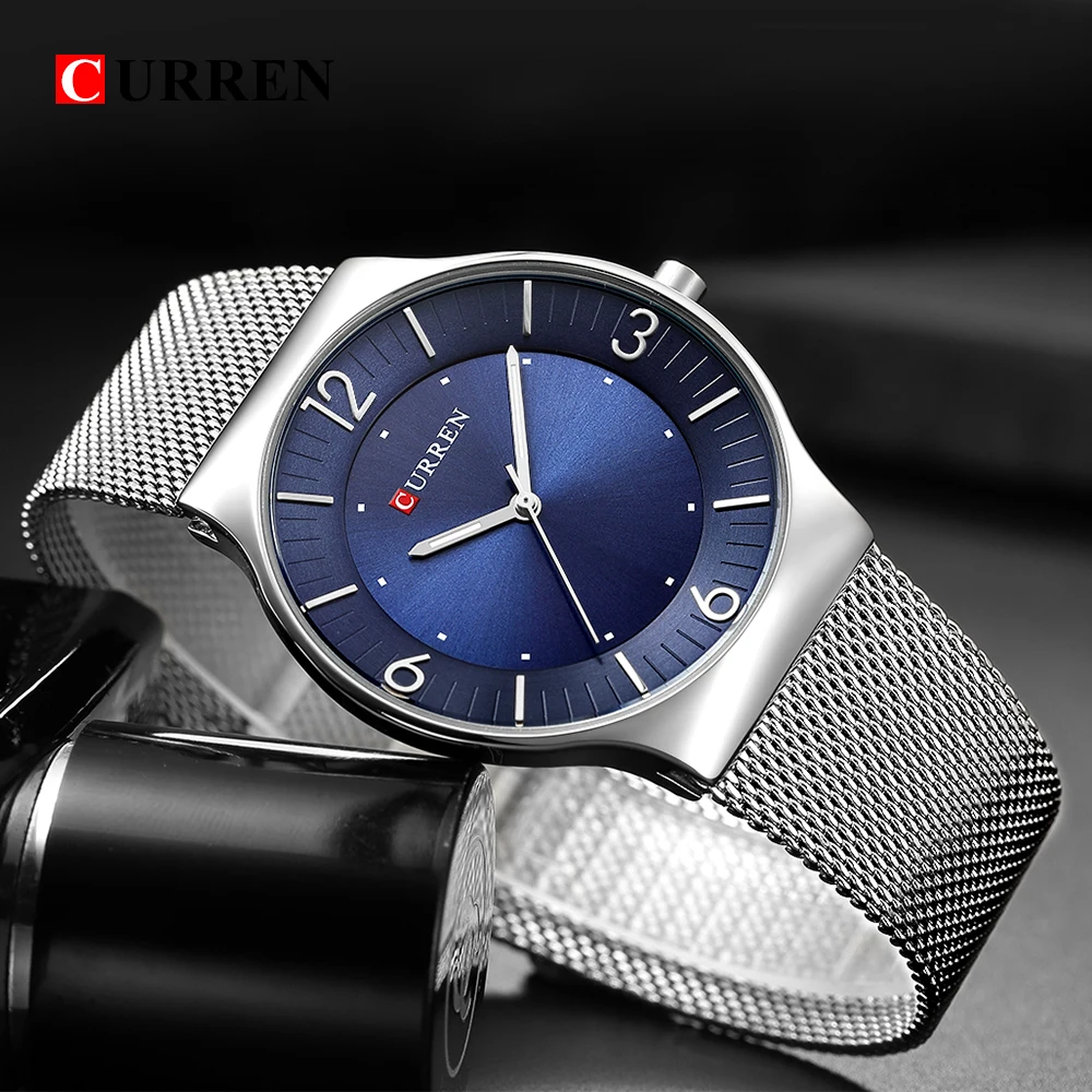 

CURREN New Arrival Simple Style Fashion&Casual Business Men Watches Full Steel Quartz Men's Wristwatch Relogio Masculino Relojes