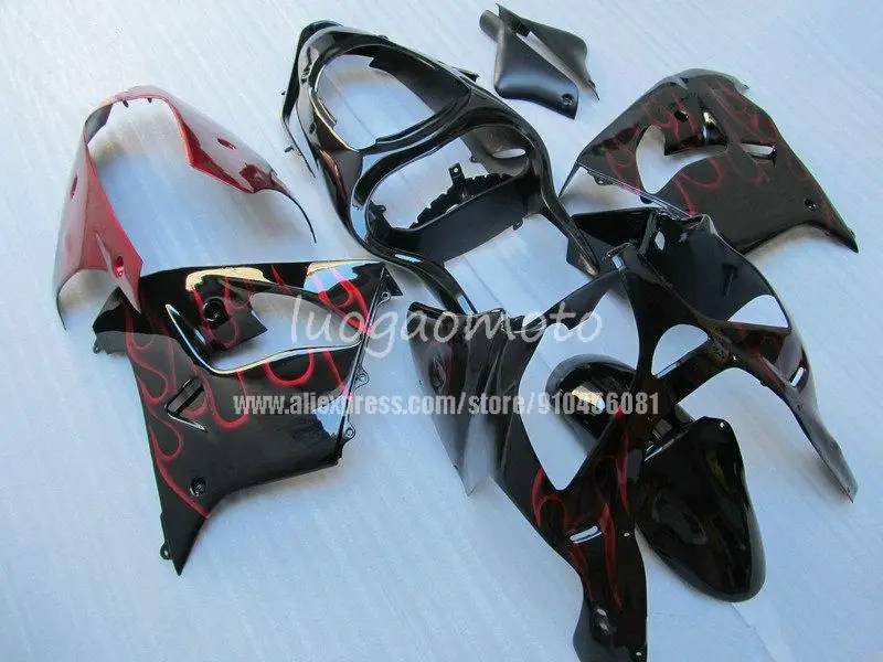 

Sliver black Compression fairing Body kits For KAWASAKI zx9r ZX9R 900CC ZX900CC ZX9R 02 03 2002 2003 ZX-9R 2000 2001 bodywork