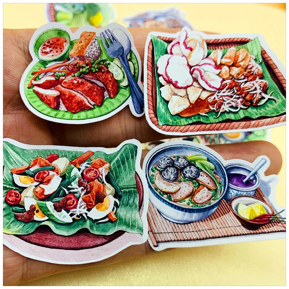 31 шт./компл. модные Стикеры для вкусной еды в Юго Восточной Азии DIY альбом