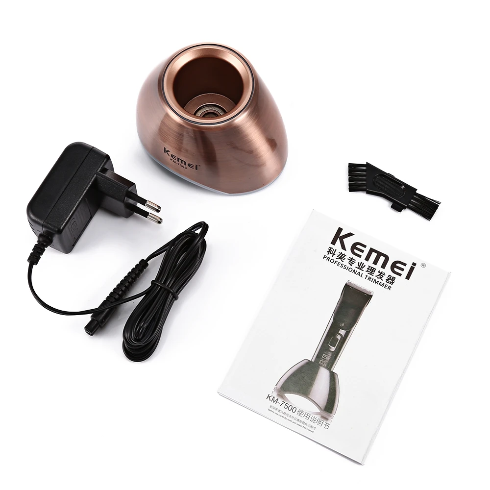 

Kemei-7500 Professional Hair Clipper Trimmer Rechargeable Hair Beard Trimmer 10 speed for Men Electric Cutter Hair Cutting Tool