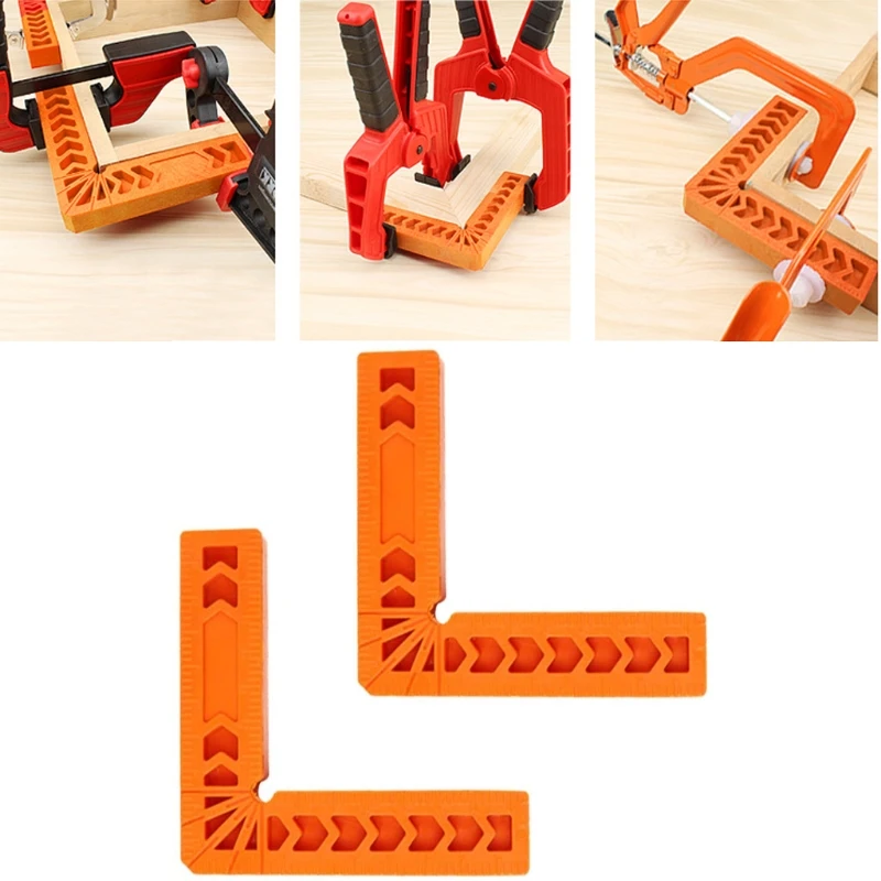 

Angle Clamp 90 Degrees 6PCS Woodworking Right Angle Ruler Angle L-Type Ruler