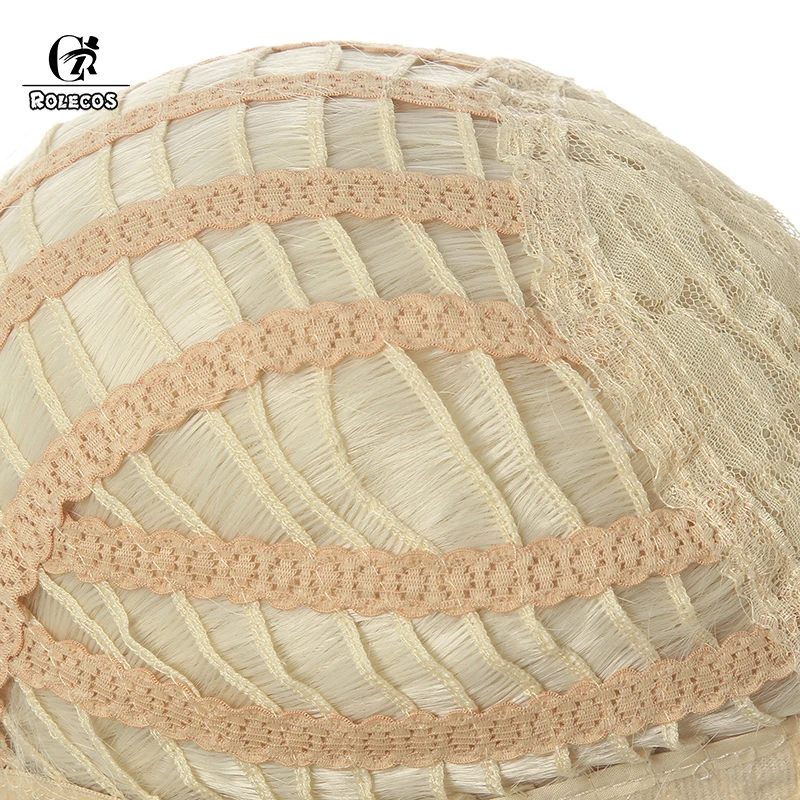 

ROLECOS Movie Frozen 2 Cosplay Elsa Women Heat Resistant Synthetic Long 65cm Hair Cosplay Hair