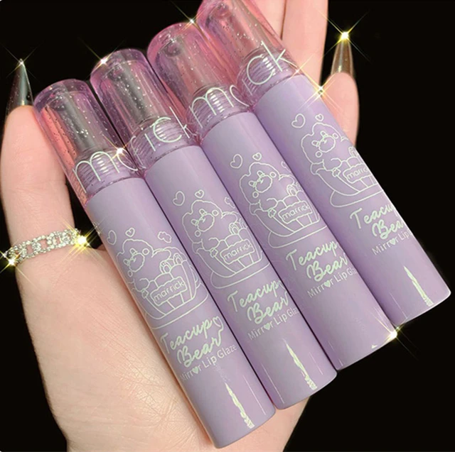 

Glass Gloss Lip Glaze 6color Moistening Shiny Liquid Lipstick Overlay Lip Gloss Moist Not-sticky Sexy Lips Makeup Comestic TSLM1