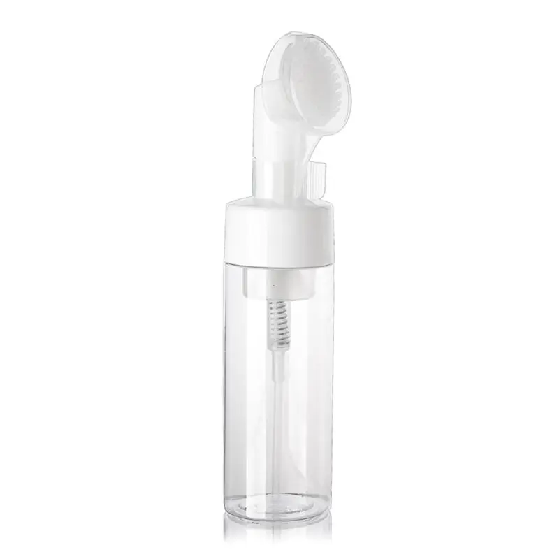 

150ML Transparent Soap Foaming Bottle Portable Travel Pump Dispenser Facial Cleanser Foam Maker Bottle for Cosmetics