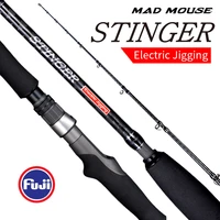 madmouse stinger electric jigging fishing rod 1 9m 26 30kg power lure max400 pe3 8 japan quality saltwater rod boat casting rods
