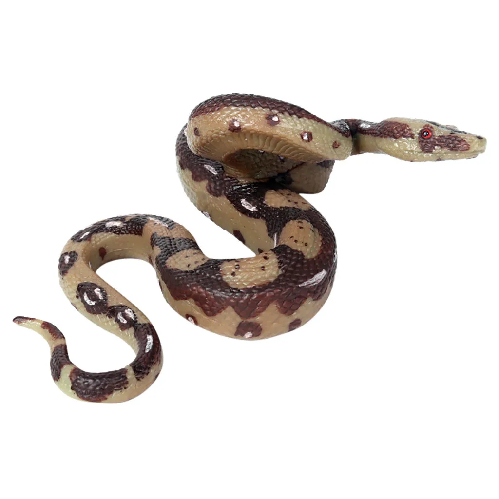 

Black and yellow snake simulation snake fake snake small snake soft rubber snake plastic whole scary toy Realistic Rubber Toy